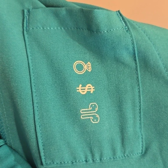 Figs Zamora Jogger Scrub Pants Catarina Top Set In Teal NWOT - Picture 15 of 16